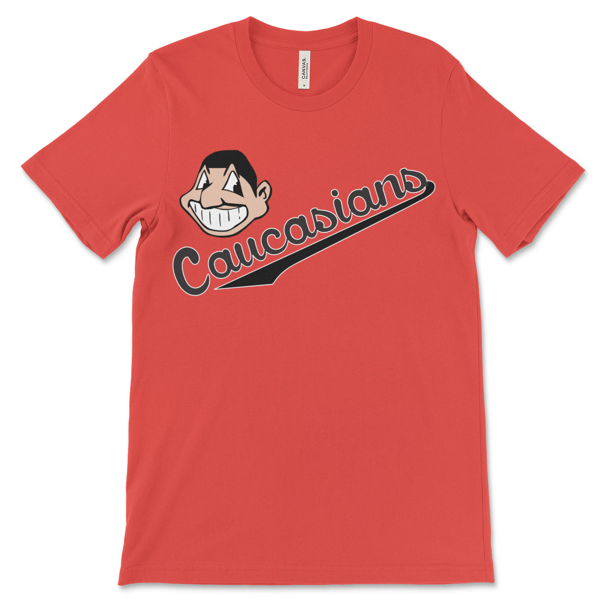 Caucasians Cleveland Indians Caucasian Dollar Man T-Shirt - Ink In